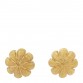 18K Yellow Gold Sea Urchin Earrings