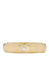 18K Yellow Gold Diamond Paloma Picasso Groove Ring 50 5.5