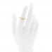 18K Yellow Gold Diamond Paloma Picasso Groove Ring 50 5.5