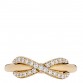 18K Yellow Gold Diamond Infinity Ring 49 5