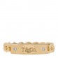 18K Yellow Gold Diamond Micro Link Ring 47 4
