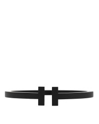 Black-Coated Stainless Steel T Square Bracelet