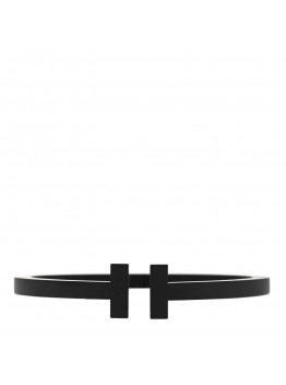 Black-Coated Stainless Steel T Square Bracelet