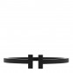 Black-Coated Stainless Steel T Square Bracelet
