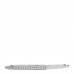 18K White Gold Diamond Narrow Tiffany Lock Half Pave Bangle Bracelet