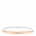 18K Rose White Gold Narrow Tiffany Lock Bangle Bracelet