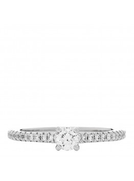 Platinum Diamond 0.16ct Novo Round Cut Engagement Ring 47 4
