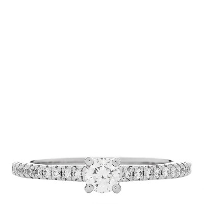 Platinum Diamond 0.16ct Novo Round Cut Engagement Ring 47 4