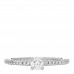 Platinum Diamond 0.16ct Novo Round Cut Engagement Ring 47 4