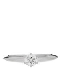 Platinum Diamond .30ct Solitaire Engagement Ring 50 5.5