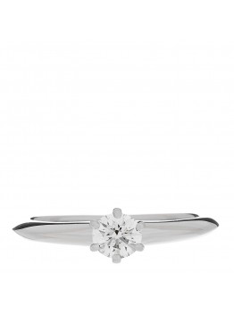 Platinum Diamond .30ct Solitaire Engagement Ring 50 5.5