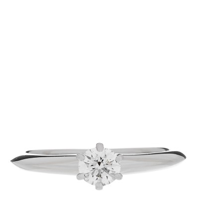 Platinum Diamond .30ct Solitaire Engagement Ring 50 5.5