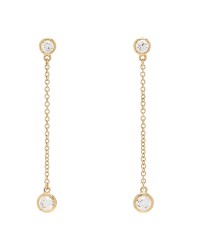 18K Yellow Gold Diamond .39ctw Elsa Peretti Diamonds by the Yard Drop Earrings