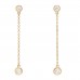 18K Yellow Gold Diamond .39ctw Elsa Peretti Diamonds by the Yard Drop Earrings
