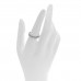 Platinum Diamond 3mm Embrace Half Circle Band Ring 54 7