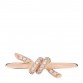18K Rose Gold Diamond Small Knot Ring 52 6