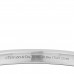 18K White Gold Diamond Tiffany Lock Half Pave Bangle Bracelet