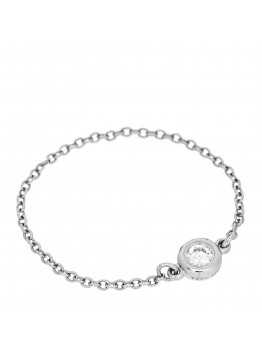 Platinum Diamond Elsa Peretti Diamonds by the Yard Chain Ring 61 9.5