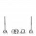 Platinum Diamond .22ctw Solitaire Earrings