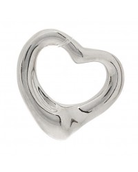 Platinum 11mm Elsa Peretti Open Heart Pendant