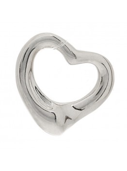 Platinum 11mm Elsa Peretti Open Heart Pendant