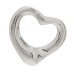 Platinum 11mm Elsa Peretti Open Heart Pendant