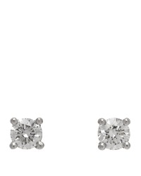 Platinum Diamond .22ctw Solitaire Earrings