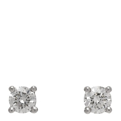 Platinum Diamond .22ctw Solitaire Earrings