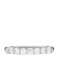 Platinum Diamond 3mm Embrace Half Circle Band Ring 54 7