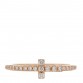 18K Rose Gold Diamond T Wire Pave Ring 47 4