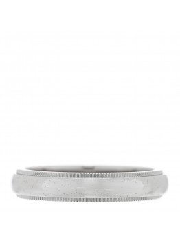 Platinum 4mm Together Milgrain Wedding Band Ring 58 8.25