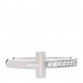 18K White Gold Diamond T T1 Ring 53 6.25