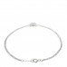 Platinum Diamond .17ct Double Chain Solitaire Bracelet