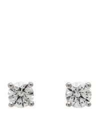 Platinum Diamond .34ctw Solitaire Earrings