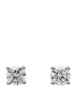 Platinum Diamond .34ctw Solitaire Earrings