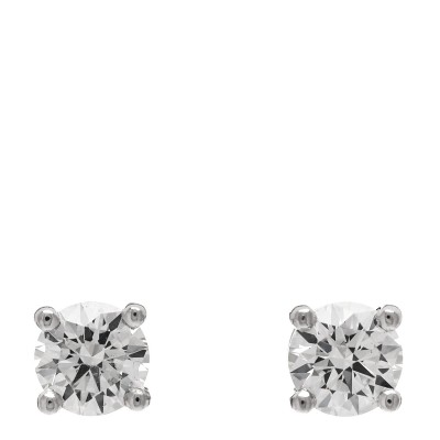 Platinum Diamond .34ctw Solitaire Earrings