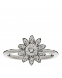 Platinum Diamond Enchant Garden Flower Ring 47 4