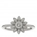 Platinum Diamond Enchant Garden Flower Ring 47 4