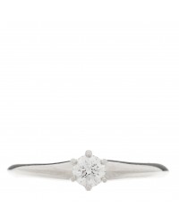 Platinum Diamond .20ct Solitaire Engagement Ring 48 4.5
