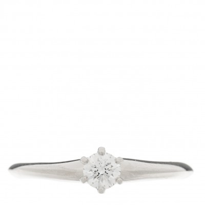 Platinum Diamond .20ct Solitaire Engagement Ring 48 4.5