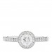 Platinum Diamond .55ct Soleste Round Brilliant Engagement Ring 53 6.5