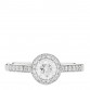 Platinum Diamond .55ct Soleste Round Brilliant Engagement Ring 53 6.5