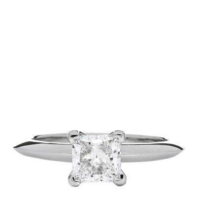 Platinum Diamond 1.02ct Solitaire Engagement Ring 51 5.75