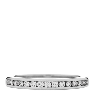 Platinum Diamond .25ctw Half Circle Wedding Band Ring 46 3.75