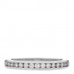 Platinum Diamond .25ctw Half Circle Wedding Band Ring 46 3.75