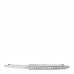 18K White Gold Diamond Narrow Tiffany Lock Half Pave Bangle Bracelet
