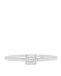 Platinum Diamond .15ct Princess Cut Diamond Engagement Ring 49 4.75