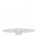 Platinum Diamond .15ct Princess Cut Diamond Engagement Ring 49 4.75