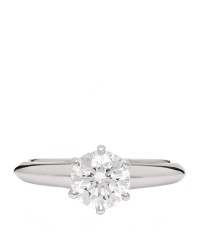 Platinum Diamond .81ct Solitaire Engagement Ring 48 4.5