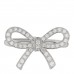 Platinum Diamond Bow Ring 45 3.25